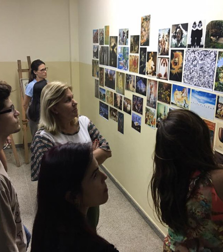 Foto da oficina de Experi&ecirc;ncia Est&eacute;tica: experimentando a arte